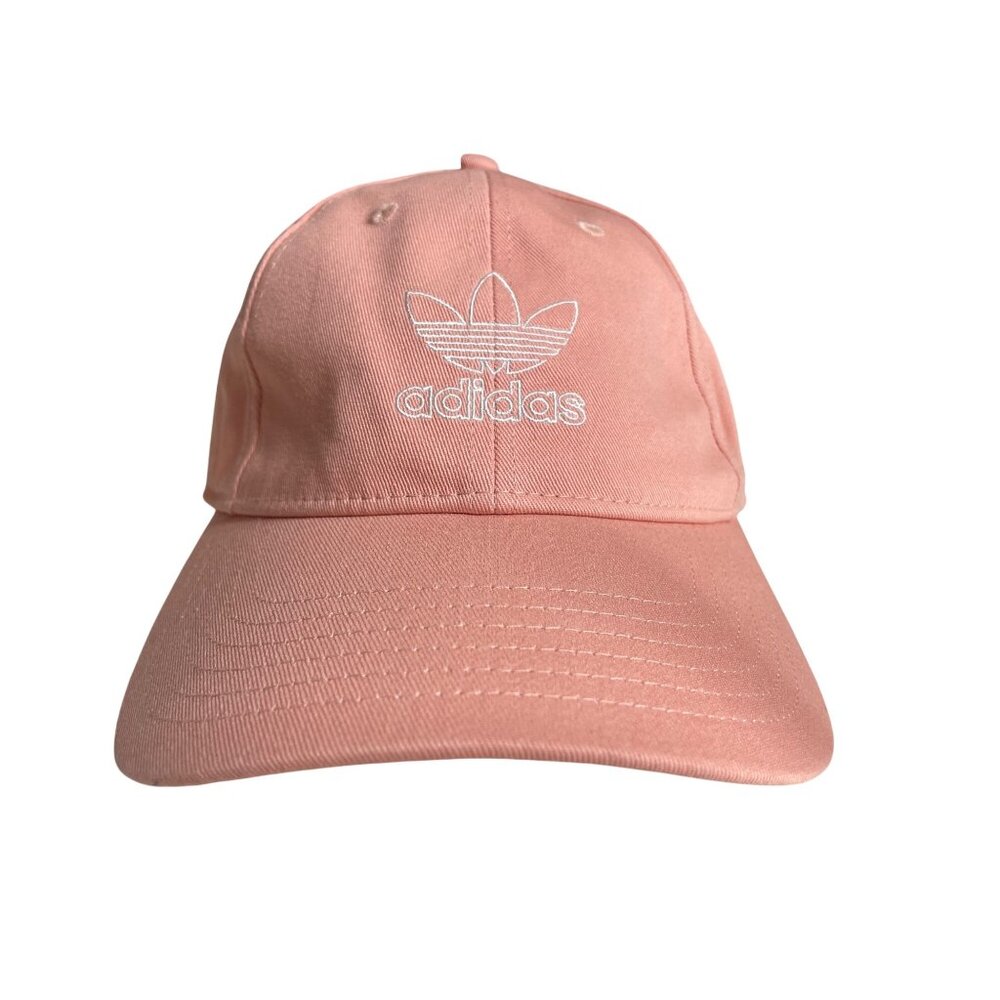 Adidas Originals Pink Baseball Cap Adjustable Strap Cotton Embroidered Logo